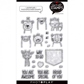 ! Photo Play Clear Stamps - Pocket Pals !